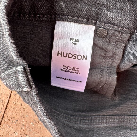 Hudson Remi High-Rise Straight Ankle Jean, Black - Picture 7 of 7